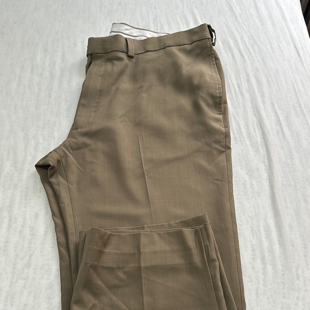 Men's Haggar Tan Dress Pants